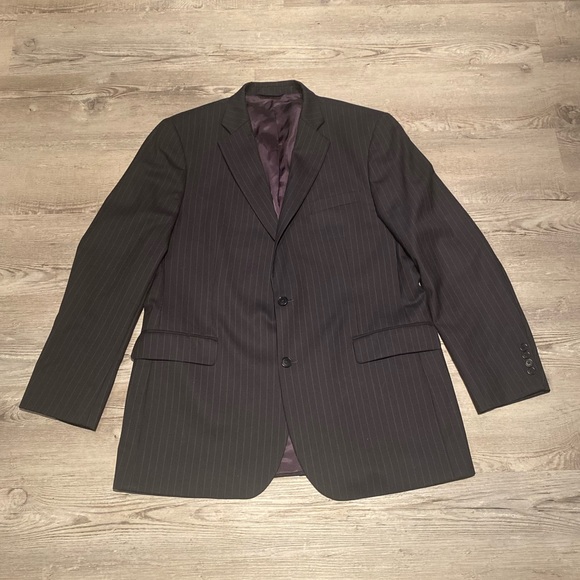 Brooks Brothers 346 Stretch Pinstripe Suit Men’s Size 44L Pants 40W 31L Wool - Picture 2 of 13